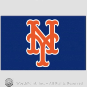 New York Mets sport logo: NY in orange on a navy blue background.