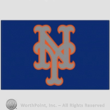 New York Mets sport logo: NY on a navy blue background.