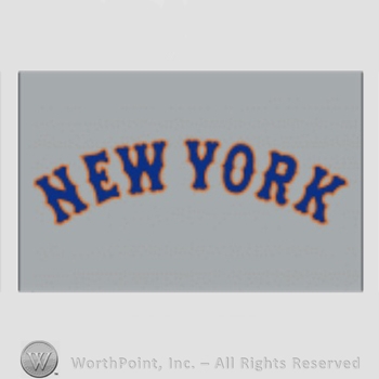 New York Mets sport logo: New York on a grey background.