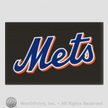 New York Mets sport logo: Mets on a black background.