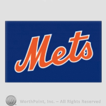 New York Mets sport logo: Mets on a blue background.