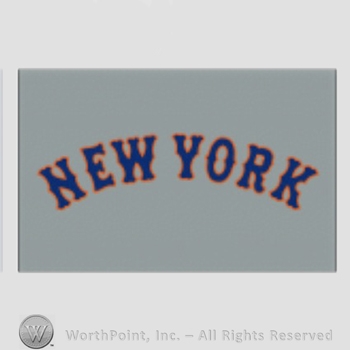 New York Mets sport logo: New York on a grey background.
