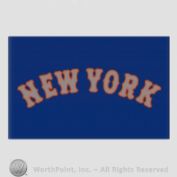 New York Mets sport logo: New York on a blue background.