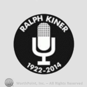 New York Mets sport logo: Ralph Kiner above a microphone and years 1922 - 2014; all on a black background.
