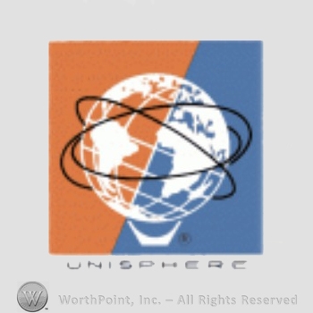 New York Mets sport logo: world globe on a blue and orange background; UNISPHERE written below.