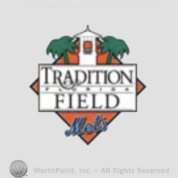 New York Mets sport logo: two palms above TRADITIONAL FLORIDA FIELD METS.