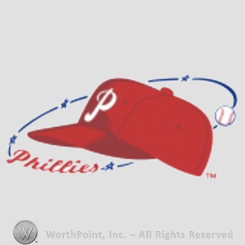 Philadelphia Phillies sport logo: cap over Phillies script surrounded by stars and baseball.