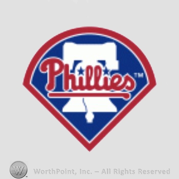 Philadelphia Phillies sport logo: Phillies written across liberty bell on a diamond shape.
