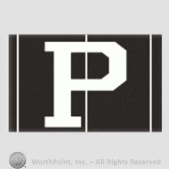 Philadelphia Phillies sport logo: letter P on a black with white stripes background.