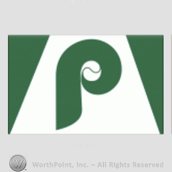 Philadelphia Phillies sport logo: letter P on a white and green background.
