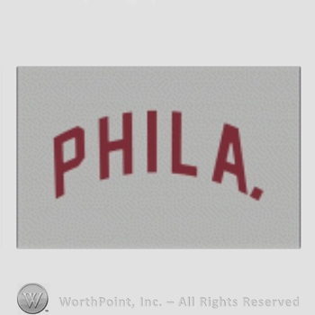 Philadelphia Phillies sport logo: PHILA written on a grey background.
