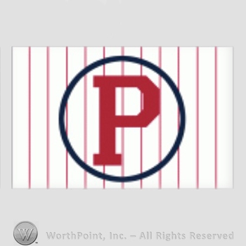 Philadelphia Phillies sport logo: letter P inside a circle on a white with red stripes background.