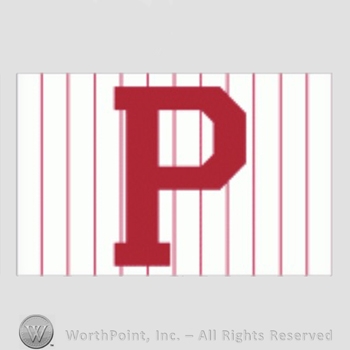 Philadelphia Phillies sport logo: letter P on a white with red stripes background.