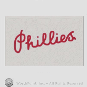 Philadelphia Phillies sport logo: Phillies on a grey background.