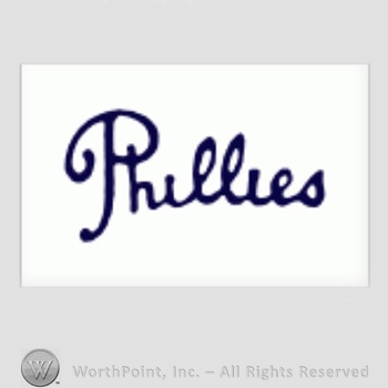 Philadelphia Phillies sport logo: Phillies written on a white background.