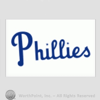 Philadelphia Phillies sport logo: Phillies written on a white background.
