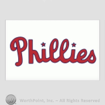 Philadelphia Phillies sport logo: Phillies written on a white background.