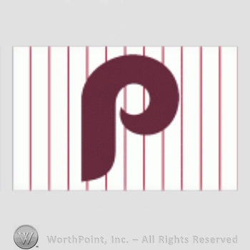 Philadelphia Phillies sport logo: letter P on a white with red stripes background.