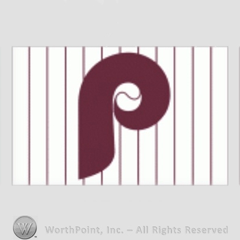 Philadelphia Phillies sport logo: letter P on a white with red stripes background.