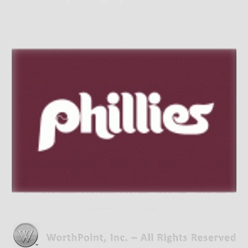 Philadelphia Phillies sport logo: phillies on a maroon background.