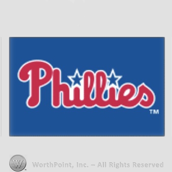 Philadelphia Phillies sport logo: Philies written on a blue background.