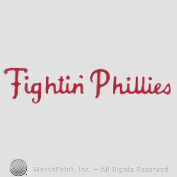 Philadelphia Phillies sport logo: Fightin' Phillies with stars above each i.