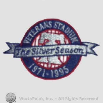 Philadelphia Phillies sport logo: Veteran Stadium The Silver Season 1971 - 1995.