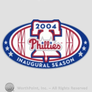 Philadelphia Phillies sport logo: 2004 Phillies Inaugural Season.