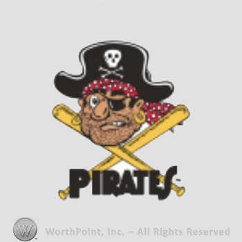 Pittsburgh Pirates sport logo: a pirate above crossed baseball bats; PIRATES written below.