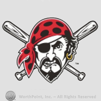 Pittsburgh Pirates sport logo: a pirate in front of crossed baseball bats.