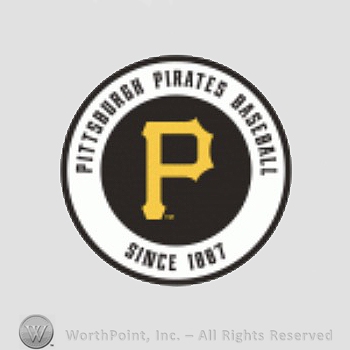 Pittsburgh Pirates sport logo: letter P on a black circle inside a white circle, with Pittsburgh Pirates Baseball Since 1887 written on the edge.