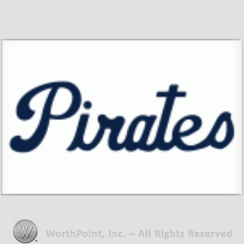 Pittsburgh Pirates sport logo: PIRATES script on a white background.