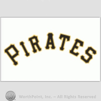 Pittsburgh Pirates sport logo: PIRATES script on a white background.