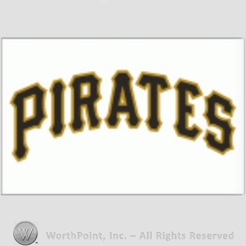 Pittsburgh Pirates sport logo: PIRATES script on a white background.