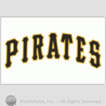 Pittsburgh Pirates sport logo: PIRATES script on a white background.