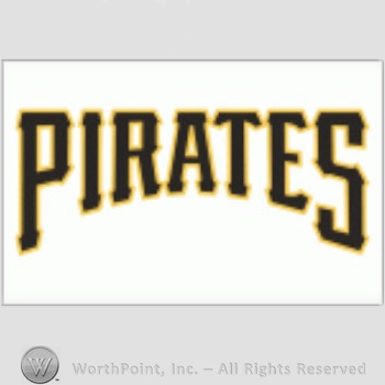 Pittsburgh Pirates sport logo: PIRATES script on a white background.