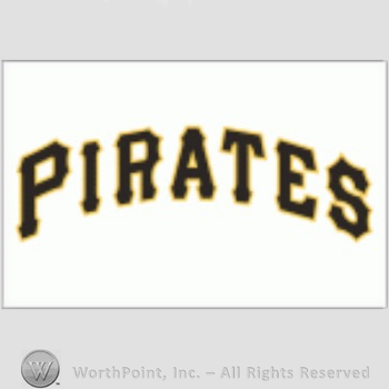 Pittsburgh Pirates sport logo: PIRATES script on a white background.