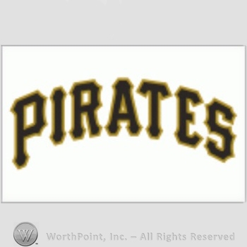 Pittsburgh Pirates sport logo: PIRATES script on a white background.