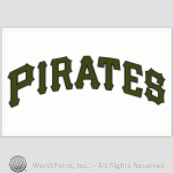Pittsburgh Pirates sport logo: PIRATES script on a white background.