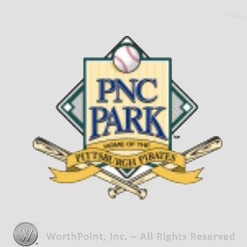 Pittsburgh Pirates sport logo: a baseball above PNC PARK script and Home of the Pittsburgh Pirates above crossed baseball bats.