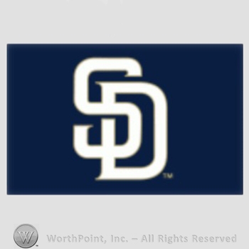 San Diego Padres sport logo: interlocked SD on a navy blue background.