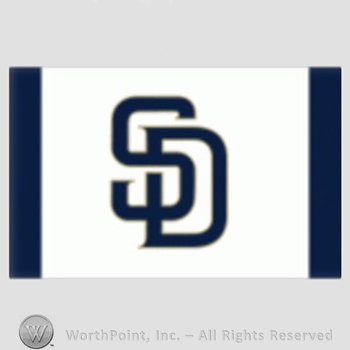 San Diego Padres sport logo: interlocked SD on a navy blue background.