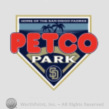 San Diego Padres sport logo: Petco Park over a pennant.