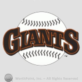 San Francisco Giants sport logo: Giants written over a baseball.