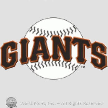 San Francisco Giants sport logo: Giants written over a baseball.