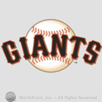 San Francisco Giants sport logo: Giants written over a baseball.