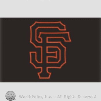 San Francisco Giants sport logo: orange SF on a black background.
