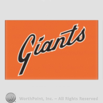 San Francisco Giants sport logo: Giants on an orange background.