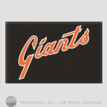 San Francisco Giants sport logo: Giants on a black background.