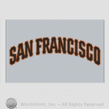 San Francisco Giants sport logo: San Francisco on a grey background.